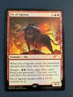 MTG Ox of Agonas - Unique and Miscellaneous Promos (UMP) NM Foil - Image 1