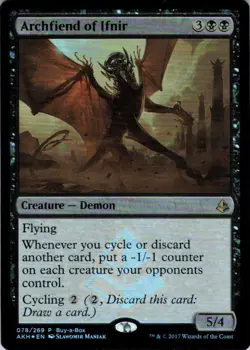 MTG Archfiend of Ifnir (78) | LP Foil | Amonkhet {AKH} - Image 2