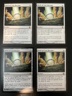MTG- Well of Lost Dreams x4 - (3x Darksteel, 1x Commander 2013) - Image 1