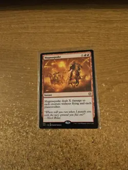 MAGIC THE GATHERING JUMPSTART RARE MAGMAQUAKE LIGHTLY PLAYED - Image 1