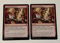 2 X MTG Gleeful Demolition - Phyrexia: All Will Be One LP - Image 1