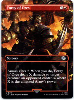 #417 Foray of Orcs (Borderless) Universes Beyond LOTR Tales of Middle-earth - Image 1