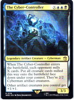#119 The Cyber-Controller MTG Universes Beyond: Doctor Who Rare - Image 1