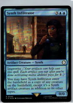 #40 Synth Infiltrator Universes Beyond: Fallout Rare FOIL - Image 1