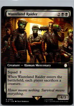 #383 Wasteland Raider (Extended Art) Universes Beyond: Fallout Rare - Image 1