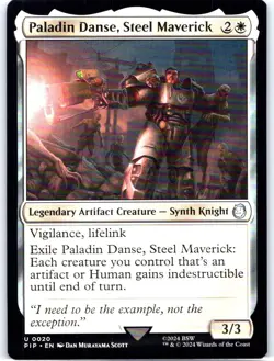 #20 Paladin Danse, Steel Maverick Universes Beyond: Fallout Uncommon - Image 1