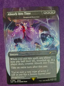 Absorb into Time - Temporal Extortion Near Mint, English Secret Lair MTG - Image 1