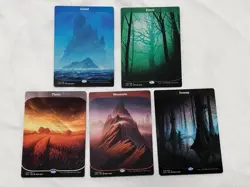 Magic The Gathering Unstable Full Art Lands x5- Full Set - One of Each ~NM~ - Image 1