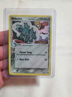 2006 POKEMON EX DRAGON FRONTIERS #34/101 NIDORINA REVERSE HOLO STAMPED - Image 1