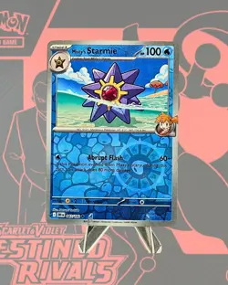Misty's Starmie 047/182 Sv10: Destined Rivals Reverse Holo Free Shipping Pokemon - Image 1