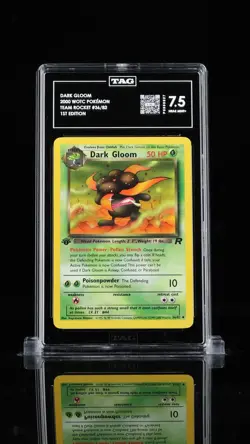 2000 Pokemon Rocket 1st Edition #36 DARK GLOOM TAG 7.5 PSA BGS - Image 1