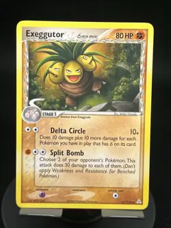 Pokemon TCG Exeggutor (Delta Species) 41/110 Holon Phantoms Regular LP - Image 1