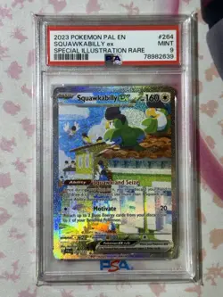 2023 POKEMON PAL EN-PALDEA EVOLVED #264 SQUAWKABILLY EX PSA 9 - Image 3