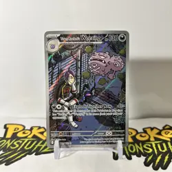 Team Rocket's Weezing 199/182 Illustration Rare Destined Rivals Pokemon TCG - NM - Image 1