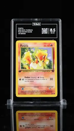 2000 Pokemon Rocket #64 - Ponyta - Mint - 1st Edition -TAG 8.5 PSA BGS - Image 1