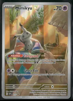 Pokemon TCG Mimikyu SVP 075 Black Star Promo Illustration Rare - Image 1