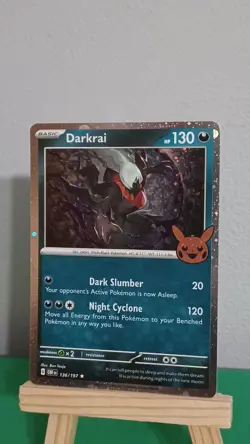 2023 Pokemon TCG Darkrai OBF EN 136/197 Obsidian Flames Cosmos Rare - Image 2