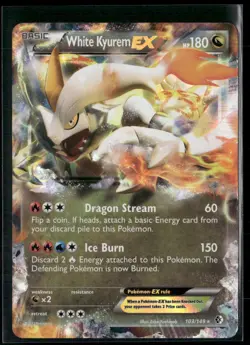 White Kyurem EX 103/149 - Pokemon TCG Boundaries Crossed Ultra Rare 2012 - Image 1