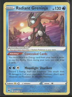 Radiant Greninja 046/189 - Pokemon TCG SWSH10: Astral Radiance - Image 1