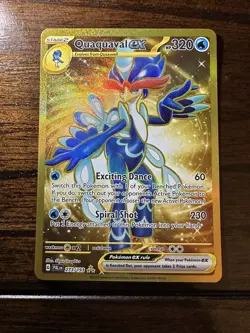 Quaquaval ex 273/193 Gold Secret Rare Pokemon 2024 Paldea Evolved NM/M - Image 1