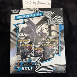 Pokemon TCG Black Bolt Binder Collection Box Factory Sealed New - Image 1
