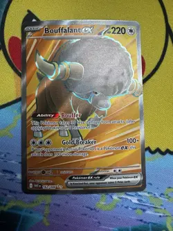 Pokemon TCG Bouffalant EX Full Art 162/086 White Flare NM - Image 1