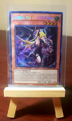 Yugioh Lacrima the Crimson Tears MP25-EN100 1st Edition Prismatic Secret Rare NM - Image 1