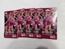 ONE PIECE Card Game EB-03 Heroines Edition Sleeved Booster Pack LOT OF 5 Sealed - Image 1