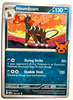 Pokemon Houndoom! + FREE extra Rare card! - Image 1