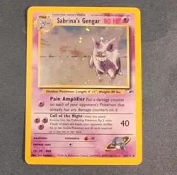 Pokemon Sabrina's Gengar Gym Challenge Holo Rare English TCG Card #14/132 - Image 1