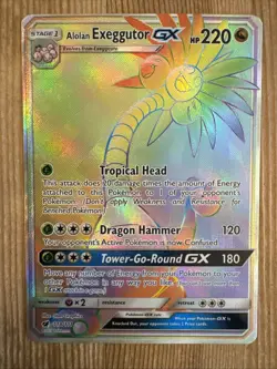 Alolan Exeggutor GX - 118/111 - Pokemon Crimson Invasion Sun Moon Secret Card MP - Image 1