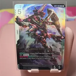 Justice Gundam - Gundam The Card Game G001-066 LR Legendary Rare Holo Foil - Image 1
