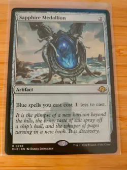 MTG Sapphire Medallion 0296 Modern Horizons 3 M/NM Free UK P&P - Image 1