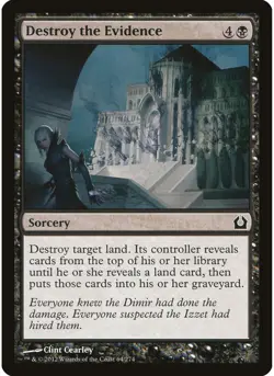 Destroy the Evidence (Foil) 64 MTG NM - Return to Ravnica - Image 1
