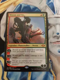 Wrenn and Six MTG Modern Horizons Mythic Plansewalker Mint - Pack Fresh x1 SC2 - Image 1