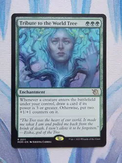 MTG Tribute to the World Tree **NM** March of the Machine (MOM) - Image 1