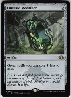 MTG Emerald Medallion Normal NM Modern Horizons 3 Magic 291 - Image 1