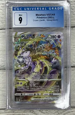 2023 Pokemon Crown Zenith Mewtwo VSTAR GG44/GG70 CGC 9 Mint Galarian Gallery - Image 1