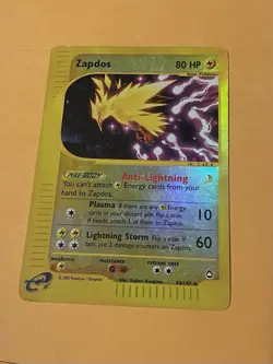 Zapdos - 044/147 - Aquapolis - REVERSE HOLO. 2002. (LP) Pokemon E-Reader - Image 1