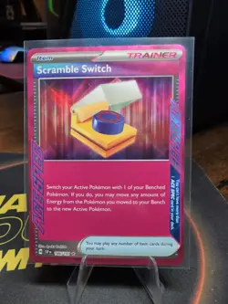 Pokemon Card Scramble Switch 186/191 Surging Sparks Ace Spec Illustration NM - Image 1