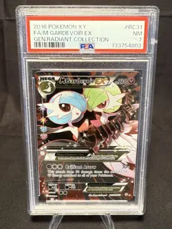 2016 Pokemon XY Generations Gardevoir EX Radiant Collection RC31/RC32 PSA 7 NM - Image 1