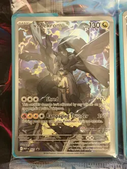 Pokemon: N's Zekrom 031 Ascended Heroes ETB Promo Pokemon Center Stamped SEALED - Image 3
