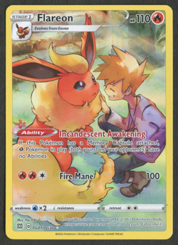 Pokemon TCG: Flareon TG01/TG30 Brilliant Stars Trainer Gallery - Image 1