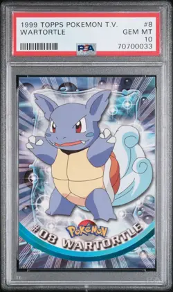 PSA 10 Gem Mint Wartortle 1999 Original Topps Pokemon Fresh Slab Low Population! - Image 1