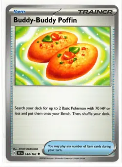 Pokemon Temporal Forces 144/162 Buddy-Buddy Poffin - Image 1
