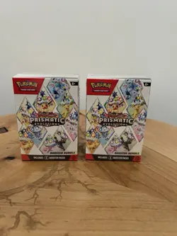 Pokemon TCG Prismatic Evolutions Booster Bundle 2 Seals Boxes Of 6 Packs - Image 1