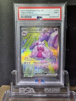 2023 POKEMON PAL EN-PALDEA EVOLVED SPECIAL ILLUSTRATION RARE TINKATON EX PSA 9 - Image 1