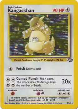 Pokemon TCG - Kangaskhan - 5/64 - Holo Unlimited - Jungle Unlimited [Heavy Play] - Image 1