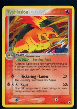 Pokemon EX UNSEEN FORCES - #17/115 Typhlosion - Reverse Holo - ENG - MP - Image 1