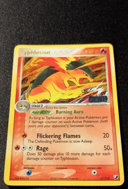 Pokemon EX UNSEEN FORCES - #17/115 Typhlosion - Reverse Holo - ENG - MP - Image 4